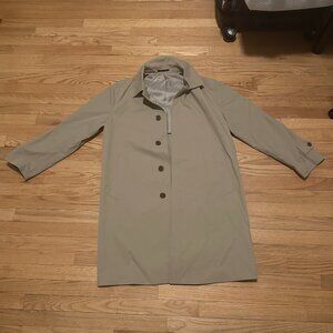 Uniqlo Beige Single-Breasted Raincoat/Overcoat (from Japan)